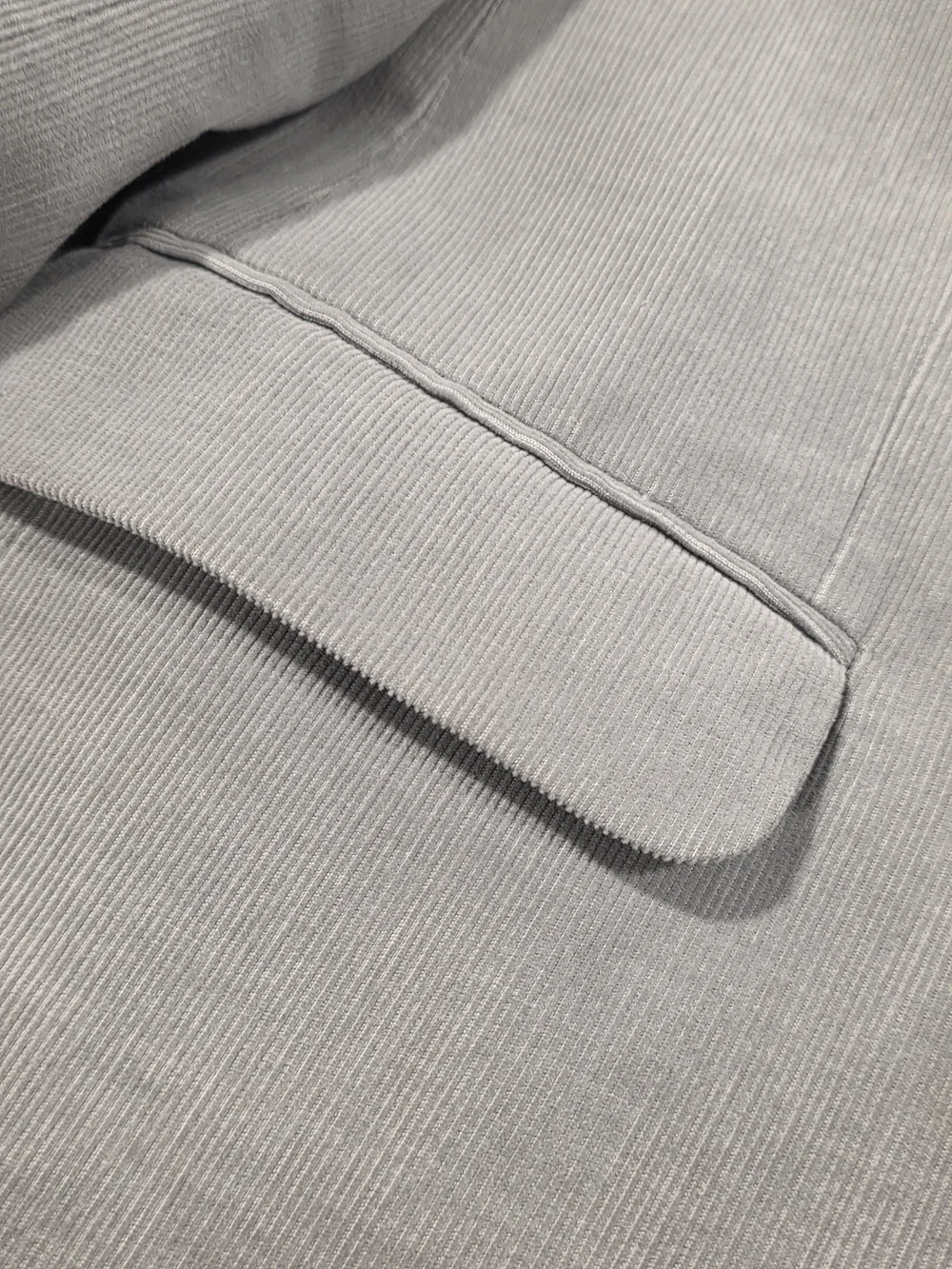 44L Men's C&A Canda European Corduroy Modern Blazer Light Gray Sport Coat
